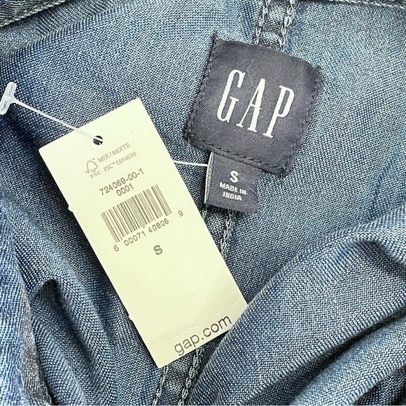 GAP Tie Waist Denim Dress - Picture 11 of 16